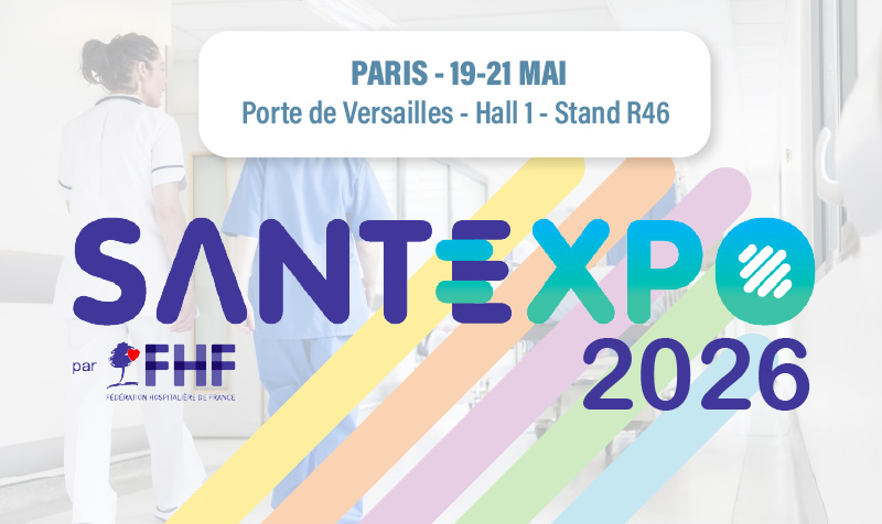 Stand GPI France SANTEXPO 2026 - Solutions de transfusion et robotique